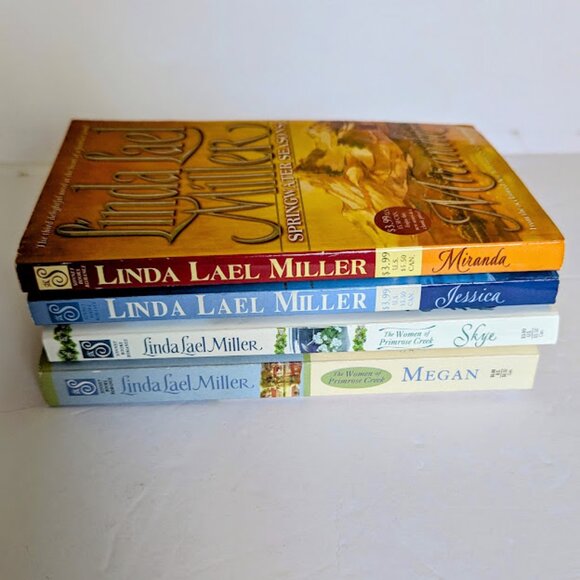 Linda Lael Miller Romance Books Sonnet Set Lot 4 VTG Paperback Small - Picture 2 of 6